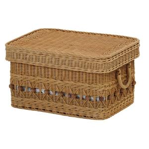 フィオーレ スタッキングバスケット PK(ピンク) 籐家具 バスケット