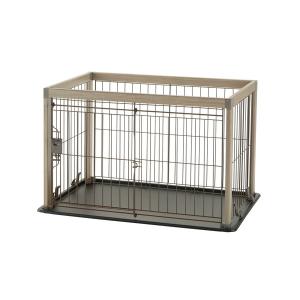 リッチェル 木製スライドペットサークル ワイド ナチュラル ( 1台