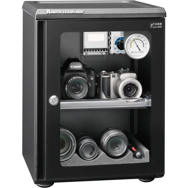 防湿庫 カメラ レンズ 保管庫 防湿ケース 39L 東洋リビング ED-41CAT2B ブラック オ...