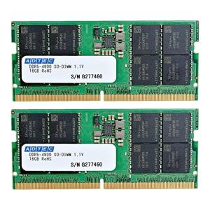 ADTEC ADS4800N-H16GW メモリ (DDR5-4800 SODIMM 16GB×2枚)｜aprice