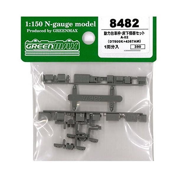 グリーンマックス 8482 動力台車枠 床下機器セットA-02(DT600K+4367AM)