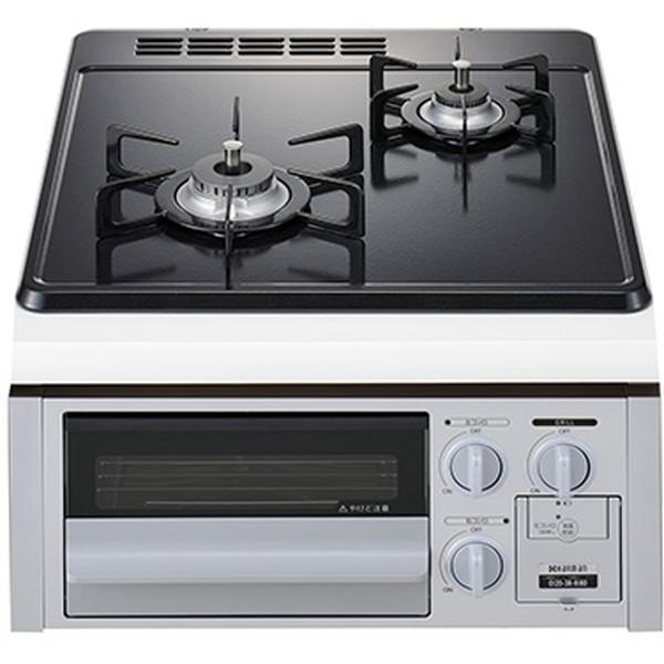 ビルトインガスコンロ ハーマン DG2023SQ1SV-LP シルバー  プロパンガス用 2口 左強...