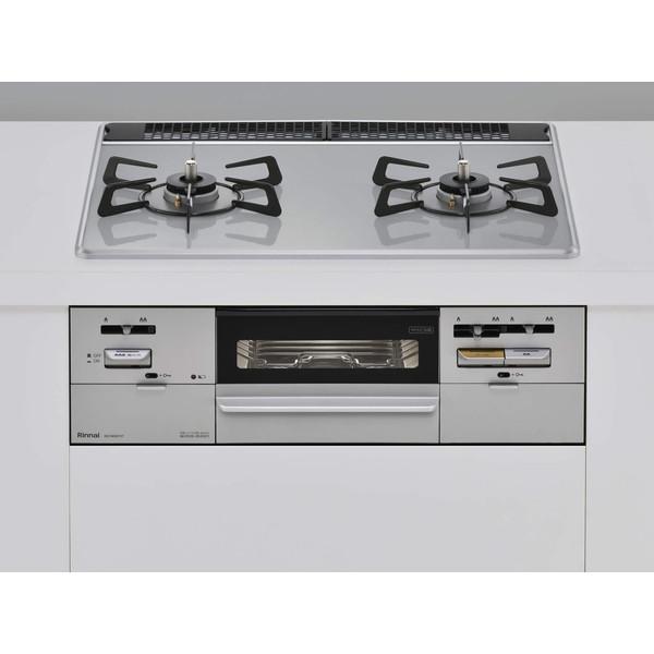 Rinnai RS21W28P12TVR-LP ライトグレー SAFULL ビルトインガスコンロ(プ...