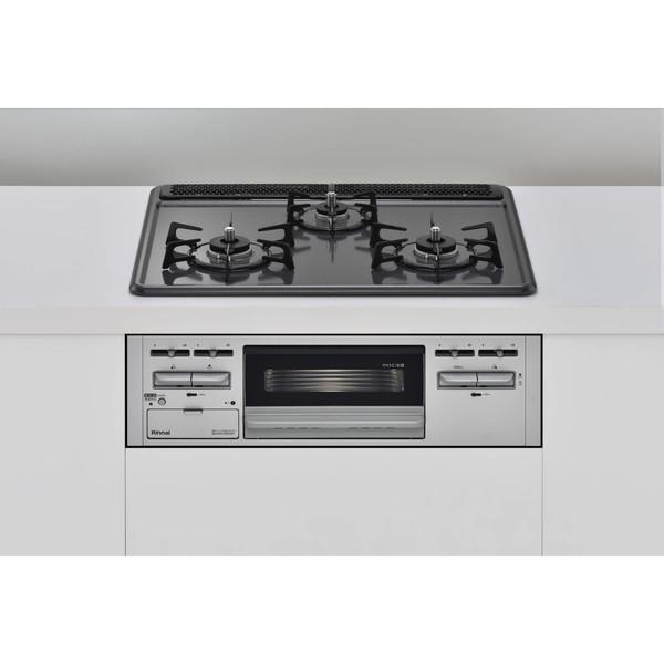 Rinnai RB32AM5H2SA-VW-13A ビルトインガスコンロ(都市ガス用・3口・両側強火...
