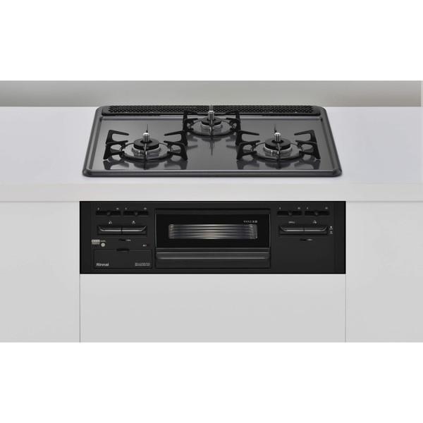 Rinnai RB32AM5H2SA-BW-LP ビルトインガスコンロ(プロパンガス用・3口・両側強...