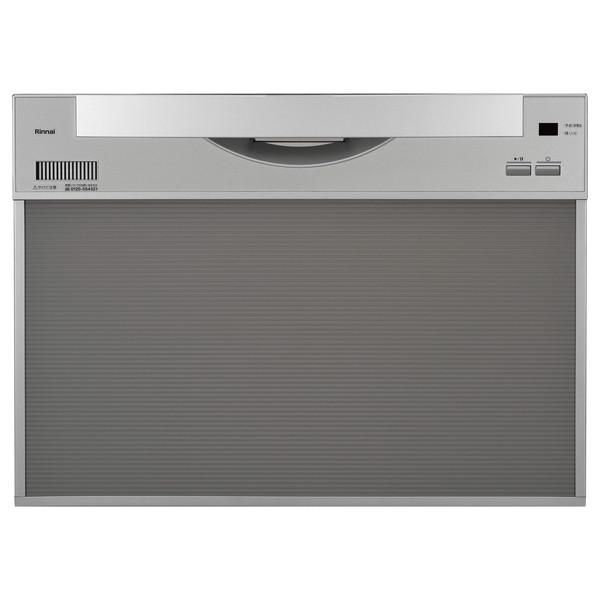 Rinnai RSW-601CA-SV シルバー ビルトイン食器洗い乾燥機 (浅型スライドオープンタ...