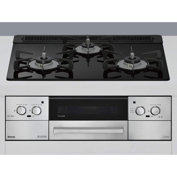 Rinnai RHS31W42J1RSTW-13A ナイトブラック Lisse（リッセ） ビルトイン...