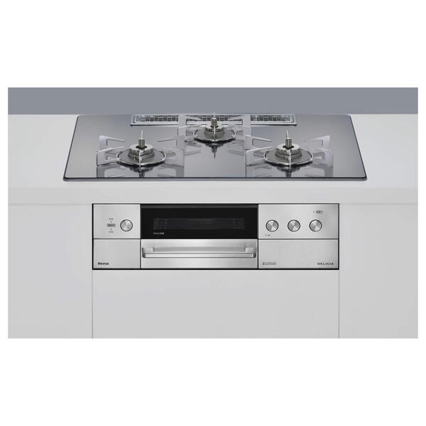 Rinnai RHS72W39M13RSTW-LP プラチナミラー DELICIA (デリシア) ビ...