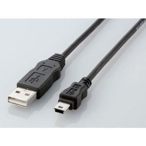 USBケーブル ELECOM エレコム USB-ECOM510 ブラック 環境対応USB2.0ケーブル (A-ミニB・1.0m)｜aprice