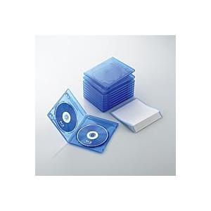 Blu-rayディスクケース ELECOM エレコム CCD-BLU210CBU 2枚収納 10枚組...