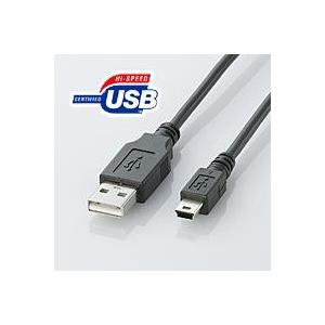 ELECOM USB2.0ケーブル(mini-Bタイプ) 0.5m U2C-M05BK : XPRICE