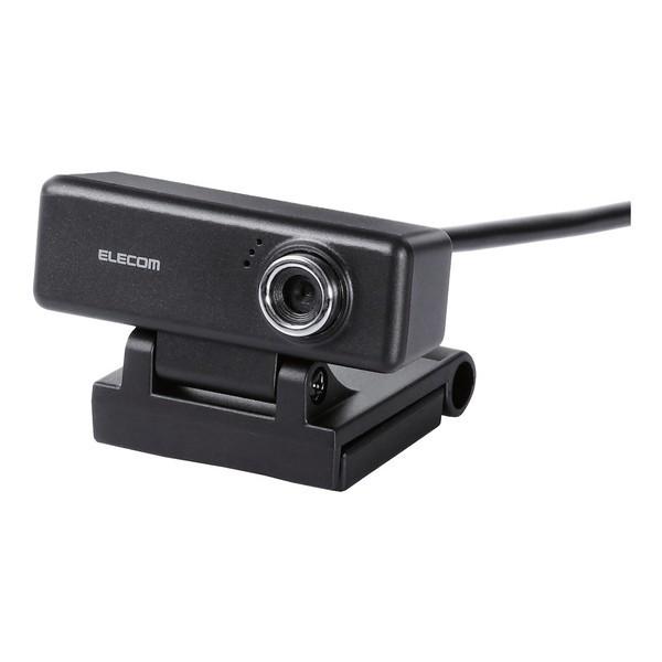Webカメラ ELECOM エレコム UCAM-C520FEBK PCカメラ 200万画素 マイク内...