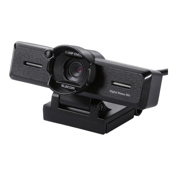 Webカメラ ELECOM エレコム UCAM-C980FBBK PCカメラ 800万画素 ステレオ...