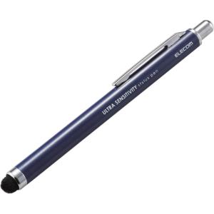 タッチペン スタイラスペン 超高感度 高密度ファイバーチップ ノック式 クリップ付 スマホ タブレット