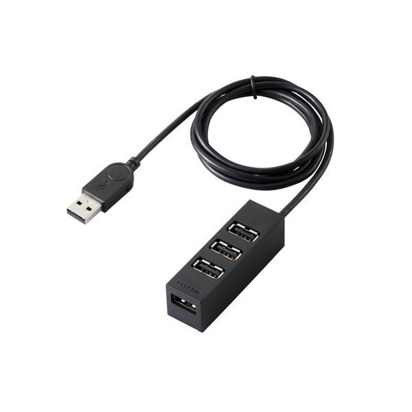 USBハブ ELECOM エレコム U2H-TZ427BBK USBHUB2.0 機能主義 バスパワ...