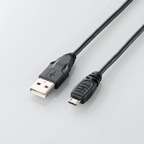 ELECOM GM-U2CAMB10BK ブラック USB2．0ケーブル micro-Bタイプ PS...