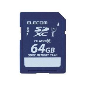 SDカード ELECOM エレコム MF-FSD064GC10R SDXCカード データ復旧サービス付 Class10 64GB｜aprice