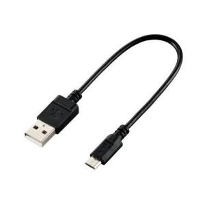 USBケーブル ELECOM エレコム U2C-JAMB015BK microUSBケーブル USB2.0 エコパッケージ 0.15m ブラック｜aprice