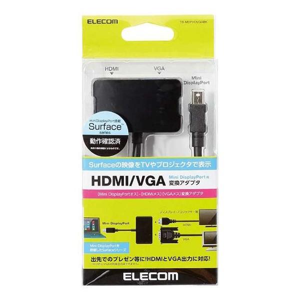 HDMI変換ケーブル ELECOM エレコム TB-MDPHDVGABK タブレット対応 miniD...