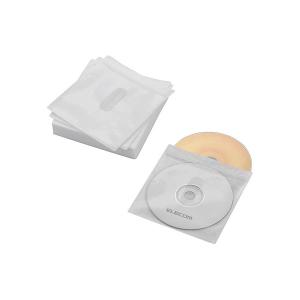 ELECOM CCD-NIWB60WH ホワイト Blu-ray・CD・DVD対応不織布ケース(60枚) タイトルカード付き｜aprice