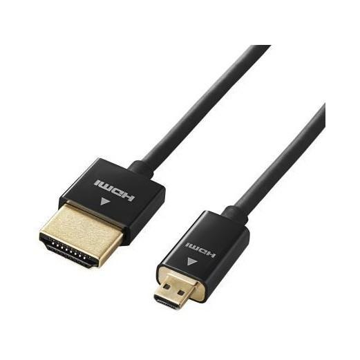 HDMIケーブル ELECOM エレコム DGW-HD14SSU15BK デジカメ用HDMIケーブル...