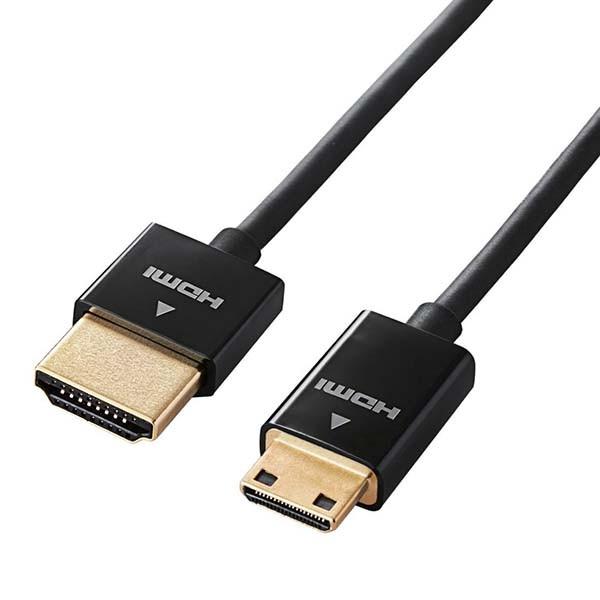 HDMIケーブル ELECOM エレコム DH-HD14SSM20BK スーパースリム イーサネット...