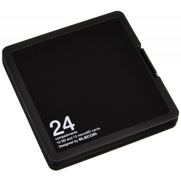 メモリカードケース ELECOM エレコム CMC-SDCPP24BK インデックス台紙付き SD1...