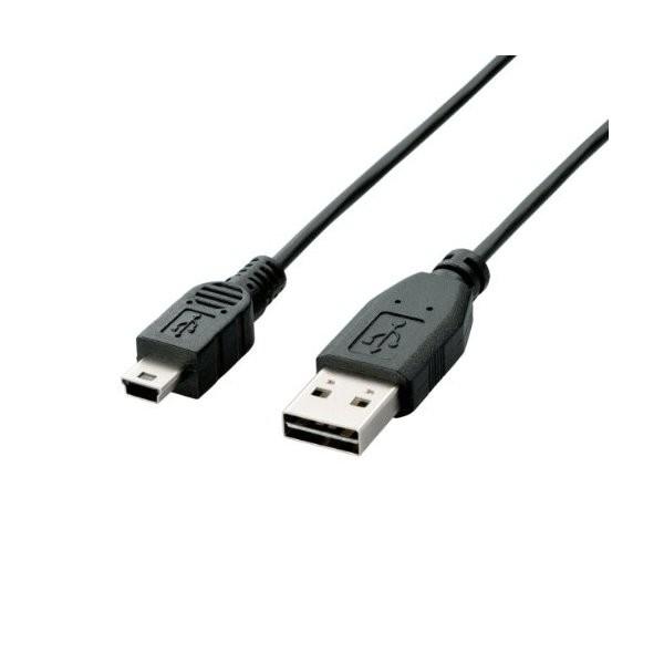 ELECOM U2C-DMB02BK ブラック 両面挿しUSBケーブル(A-miniB) 0.2m