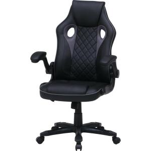 不二貿易 【組立品】ゲーミングチェアシグナル グレー 15507【代引