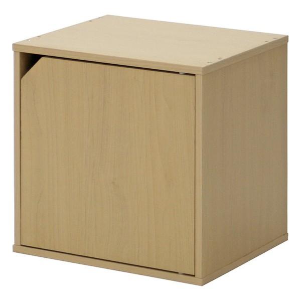 キューブボックス 扉付 ナチュラル 不二貿易 81905 CB35DR(NA)