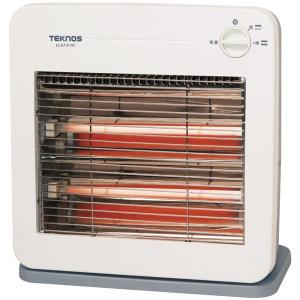 TEKNOS ES-K710-W 電気ストーブ 薄型デザイン 温度2段階切替式
