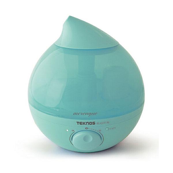 加湿器 超音波式 大容量 テクノス 2.8L 木造6畳 コンクリ8畳 卓上 アロマ 抗菌 滴型 メレ...