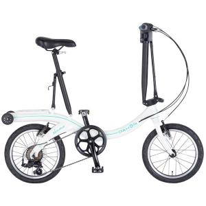 DAHON NUWAVE D6 16インチ ホワイトマリン フォールディングバイク 外装6段変速 アルミフレーム