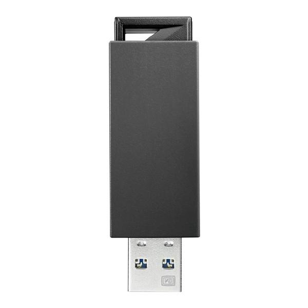 IODATA U3-PSH16G/K USB3.0/2.0対応 ノック式USBメモリー 16GB ブ...