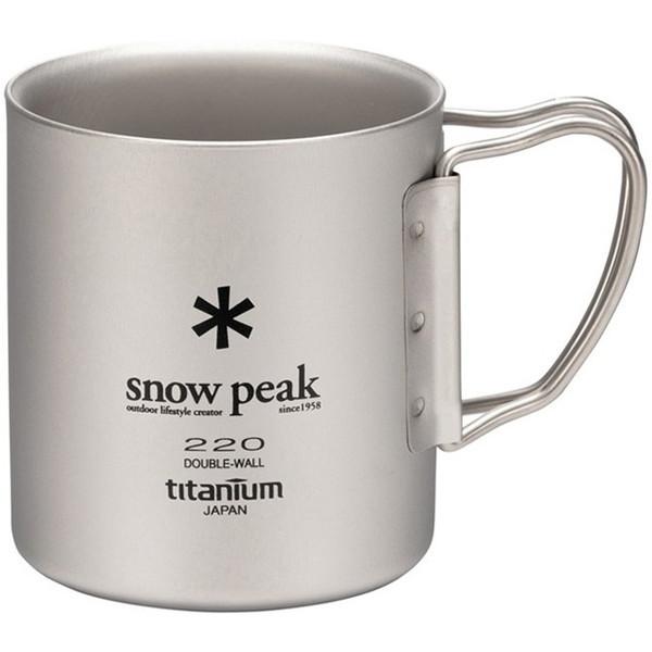 スノーピーク snow peak チタンダブルマグ 220ml フォールディングハンドル アウトドア...