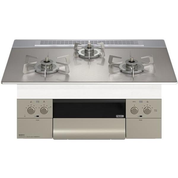 NORITZ N3WU3PWASKSTESC-LP Orche FLAT ビルトインガスコンロ (プ...