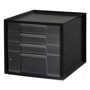 アイリスオーヤマ LCJ-4D ブラック レターケース