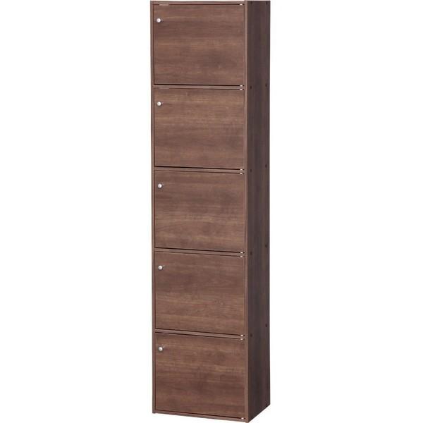 カラーボックス 5ドアタイプ 5段 アイリスオーヤマ ブラウン CX-55FD メーカー直送