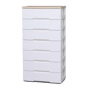 IRIS OHYAMA（アイリスオーヤマ） ウッドトップチェスト 6段 幅80.5cm