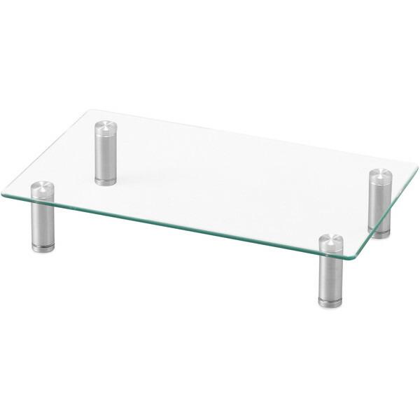 アイリスオーヤマ MNS-400G モニター台 ガラスタイプ W400 メーカー直送