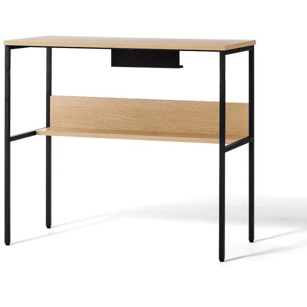 アイリスオーヤマ HLVD-800 ナチュラル/ブラック リビングデスク メーカー直送