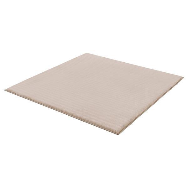 アイリスオーヤマ ACRFG-1818 ベージュ ラ・クッションラグ フレンチヘリンボーン 極厚 メ...