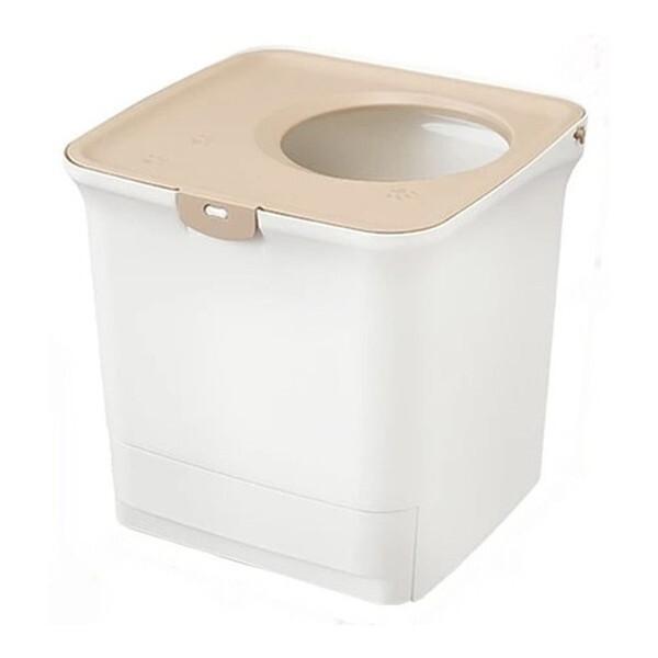 アイリスオーヤマ RSTU-43 ホワイト/ベージュ ラクリーン 消臭システムトイレ (上からタイプ...