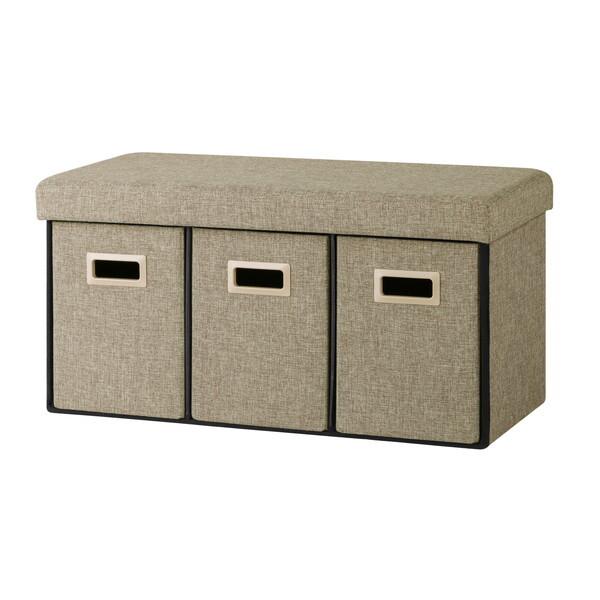 アイリスオーヤマ SST3H-76-B ブラウン 3WAY引き出し収納ボックス 引き出し3つタイプ ...