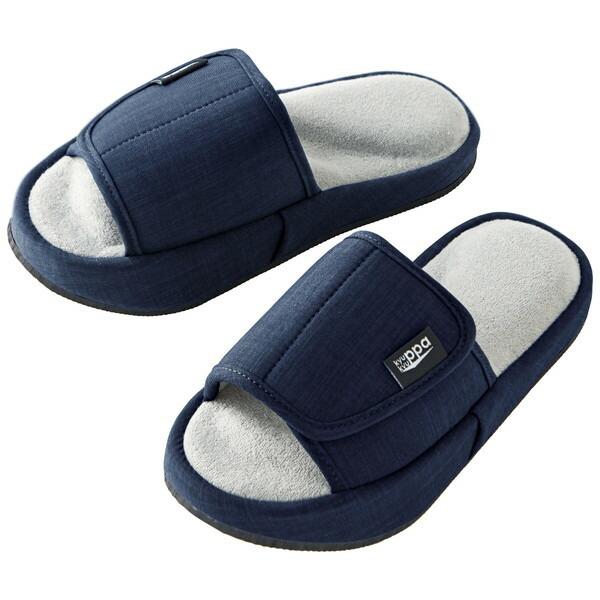 コジット ゆるみ対策スリッパ キュキュッパ ネイビー