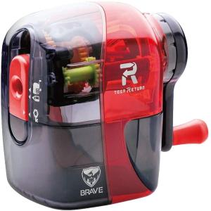 ソニック EK-1248-CR クリアレッド ブレイブ トガリターン 手動鉛筆削り