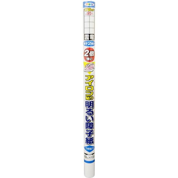 アサヒペン UV2倍強い明るいアイロン障子紙 69cm×3.6m 6402 雲竜