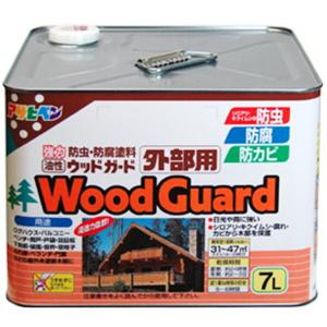 アサヒペン 油性ウッドガード外部用 7L ダー...の詳細画像1