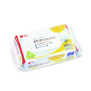 オオサキメディカル プラスハート 超厚・超大おしりふき 50枚入