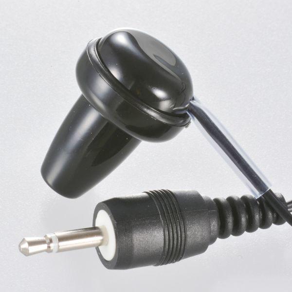 オーム電機 EAR-0007 モノラルイヤホン φ2.5 1m ブラック